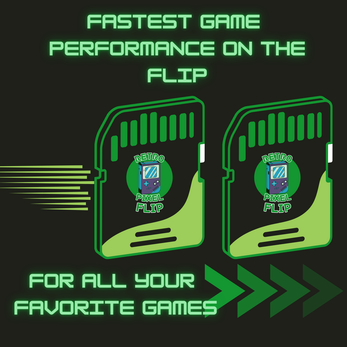 RetroPixel Flip™ Plus Card