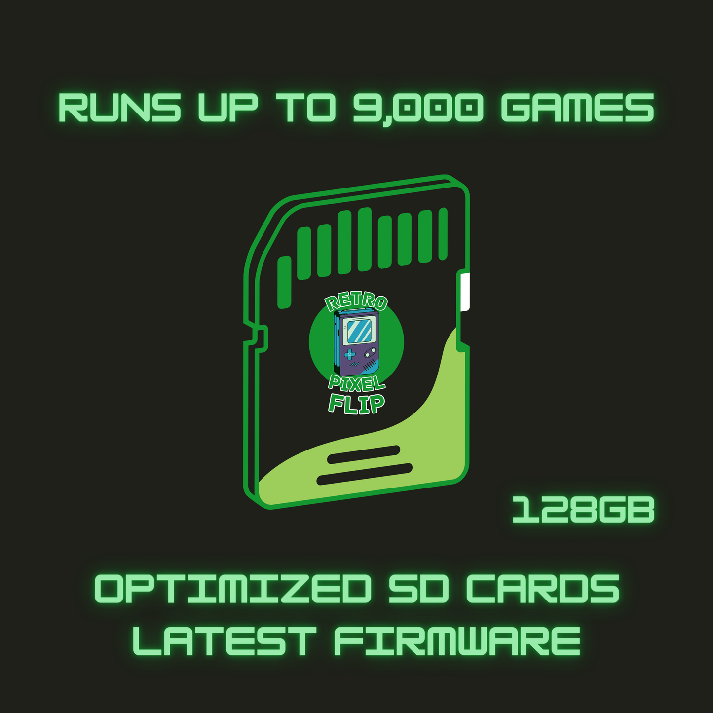 RetroPixel Flip™ Plus Card